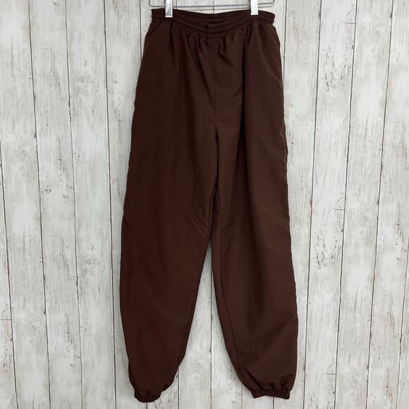 Vintage Janeve Brown White 2 Piece Long Sleeve Zip Up Track Suit Small - Picture 11 of 16